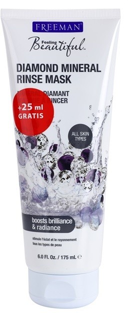 Freeman Feeling Beautiful arcmaszk zsíros bőrre Diamond Mineral  175 ml