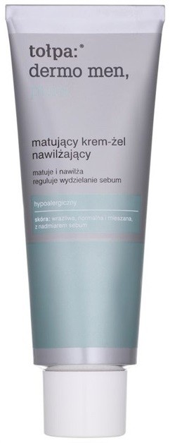 Tołpa Dermo Men 20+ mattító géles krém hidratáló hatással  40 ml