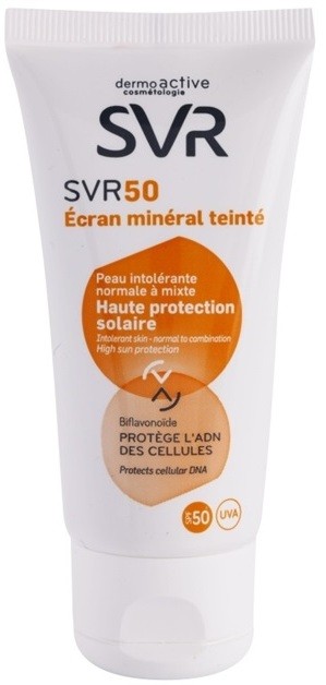 SVR Solaires tonizáló krém normális és vegyes bőrre ásványi anyagokból SPF 50  50 ml