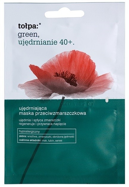 Tołpa Green Firming 40+ feszesítő maszk a ráncok ellen  2 x 6 ml