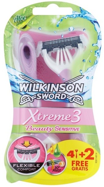 Wilkinson Sword Xtreme 3 Beauty Sensitive eldobható borotvák  6 db