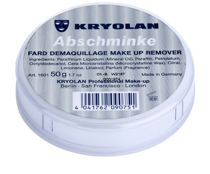 Kryolan Basic Removal Vazelines sminklemosó kis csomagolás  45 g