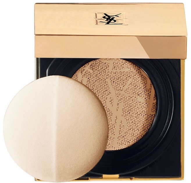 Yves Saint Laurent Touche Éclat Le Cushion radiance folyékony smink szivaccsal árnyalat B 30 Almond 15 g