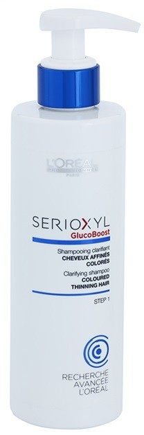 L’Oréal Professionnel Serioxyl GlucoBoost tisztító sampon a festett, ritkuló hajra  250 ml