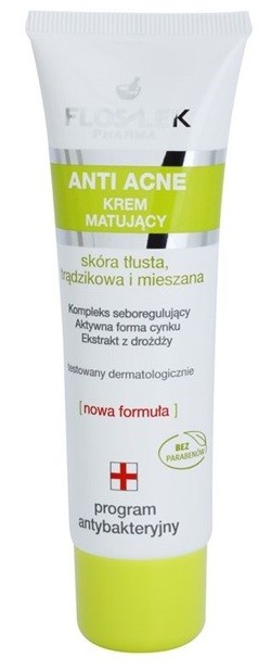 FlosLek Pharma Anti Acne mattító krém a bőrhibákra  50 ml