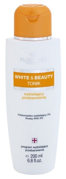 FlosLek Pharma White & Beauty tonik fehérítő hatással  200 ml