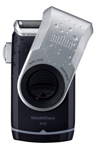 Braun MobileShave  M-90 utazó borotva készlet ezüst