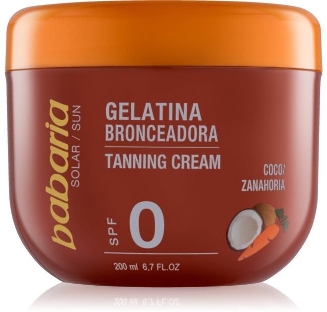 Babaria Sun Bronceadora napbarnítást elősegítő gél kókuszzal és sárgarépával  200 ml