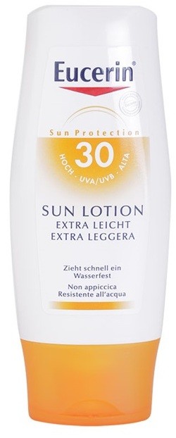 Eucerin Sun extra könnyű napozó tej SPF 30 vízálló  150 ml