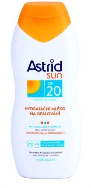 Astrid Sun hidratáló napozótej SPF 20  200 ml