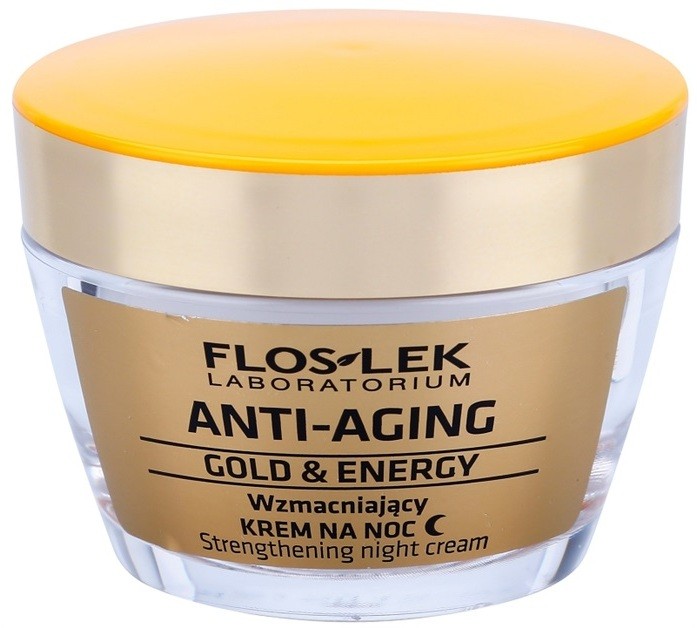 FlosLek Laboratorium Anti-Aging Gold & Energy erősítő éjszakai krém  50 ml