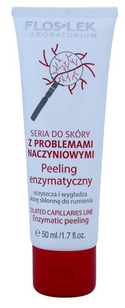FlosLek Laboratorium Dilated Capillaries enzimatikus peeling az érzékeny, vörösödésre hajlamos bőrre  50 ml