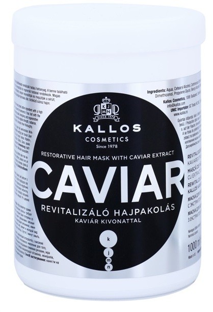 Kallos KJMN megújító maszk kaviárral  1000 ml