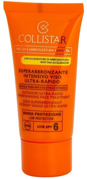 Collistar Sun Protection napozókrém arcra SPF 6  50 ml