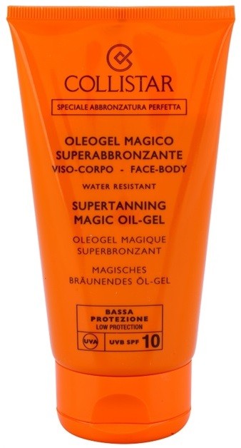 Collistar Sun Protection olajos gél a gyorsabb és hosszabb barnításhoz SPF 10  150 ml