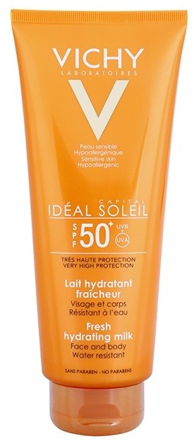 Vichy Idéal Soleil Capital védő tej a testre és az arcbőrre SPF 50+  300 ml