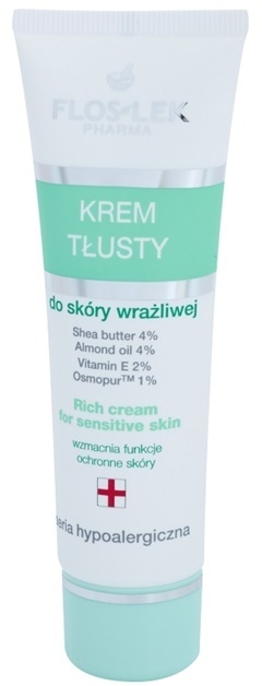 FlosLek Pharma Hypoallergic Line mélytápláló éjszakai krém érzékeny és irritált bőrre  50 ml