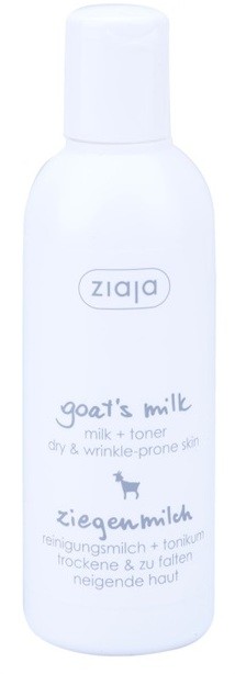 Ziaja Goat's Milk tisztító tej + arc toner 2 az 1-ben  200 ml