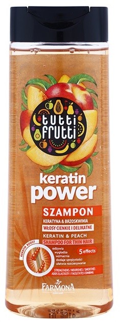 Farmona Tutti Frutti Keratin Power sampon a finom hajért  410 ml