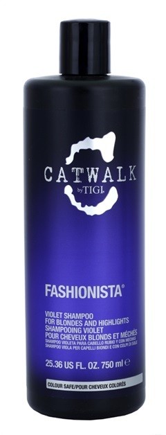 TIGI Catwalk Fashionista lila sampon a szőke és melírozott hajra  750 ml