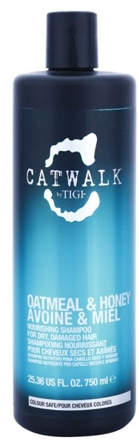 TIGI Catwalk Oatmeal & Honey tápláló sampon száraz és érzékeny hajra  750 ml