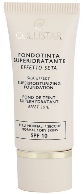 Collistar Foundation Supermoisturizing hidratáló make-up SPF 10 árnyalat 5 Cognac 30 ml