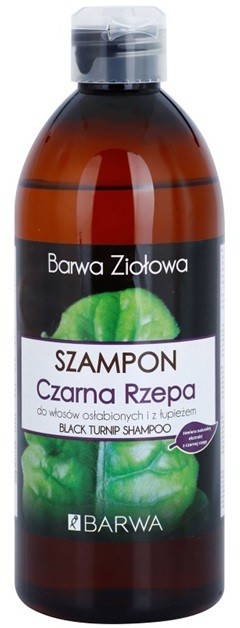 Barwa Herbal Black Turnip korpásodás elleni sampon meggyengült hajra  480 ml