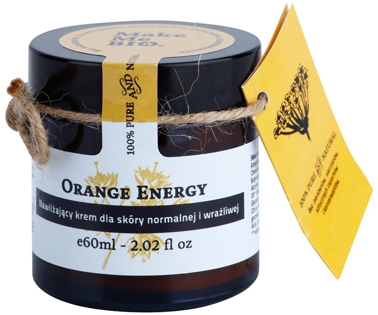 Make Me BIO Face Care Orange Energy hidratáló krém normál és érzékeny bőrre  60 ml