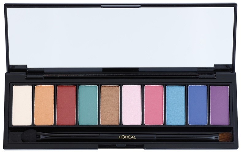 L’Oréal Paris Color Riche La Palette Glam szemhéjfesték paletták tükörrel és aplikátorral  7 g