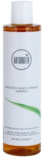Naturativ Hair Care Getleness,Shine&Strength finom állagú sampon érzékeny fejbőrre  250 ml