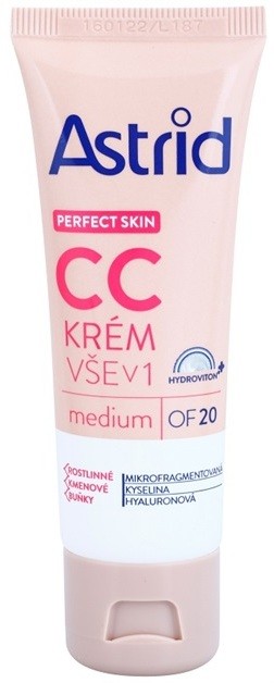 Astrid Perfect Skin CC krém SPF 20 árnyalat Medium 40 ml