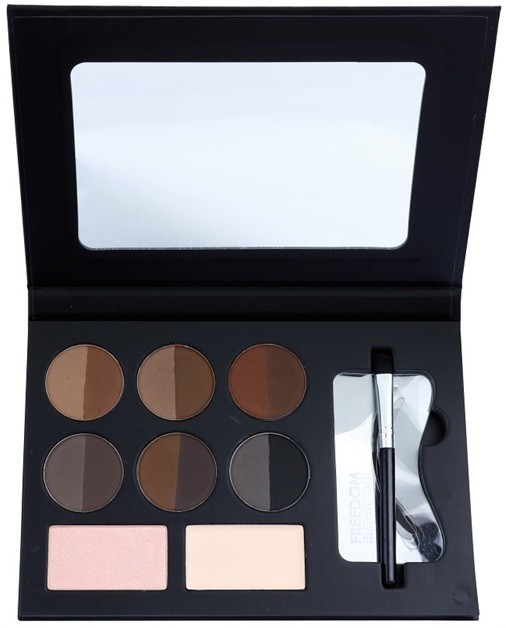Freedom Pro HD szett a tökéletes szemöldökért árnyalat Medium Dark 10 g
