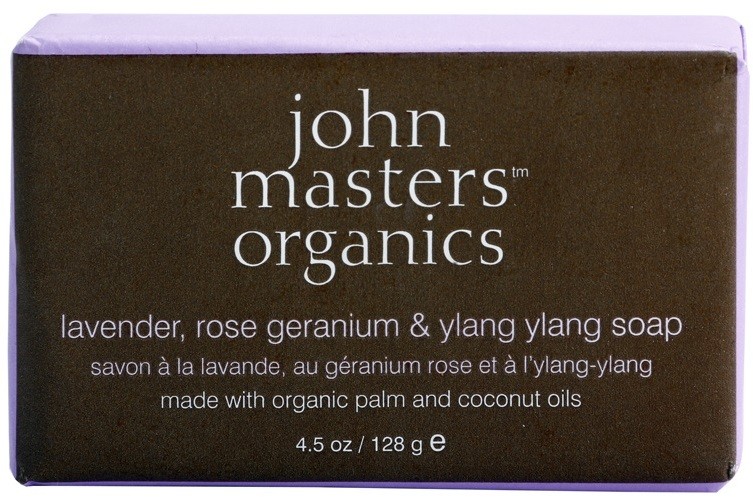 John Masters Organics Lavender Rose Geranium &  Ylang Ylang hidratáló szappan arcra és testre  128 g