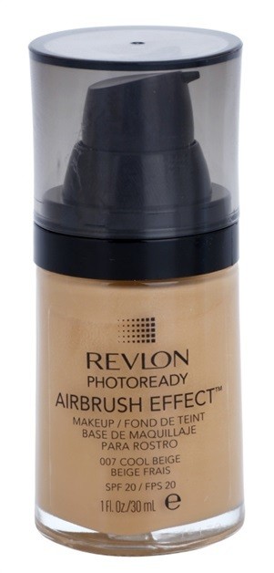 Revlon Cosmetics Photoready Airbrush Effect™ folyékony make-up SPF 20 árnyalat 007 Cool Beige 30 ml
