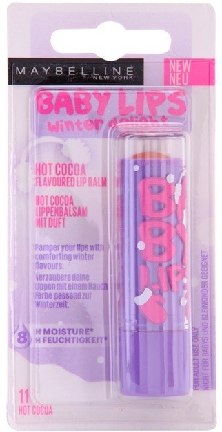 Maybelline Baby Lips Winter színező hidratáló ajakbalzsam árnyalat 11 Hot Cocoa 4,4 g