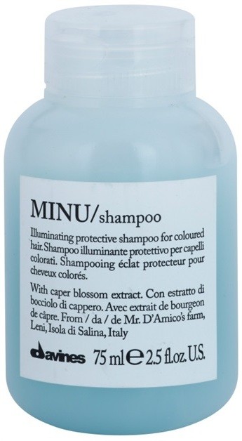 Davines Minu Caper Blossom ápoló sampon festett hajra  75 ml