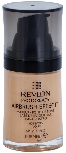 Revlon Cosmetics Photoready Airbrush Effect™ folyékony make-up SPF 20 árnyalat 001 Ivory 30 ml