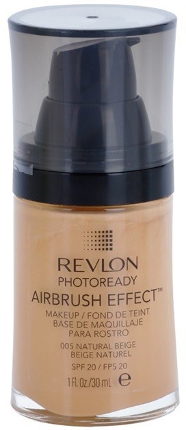Revlon Cosmetics Photoready Airbrush Effect™ folyékony make-up SPF 20 árnyalat 005 Natural Beige 30 ml