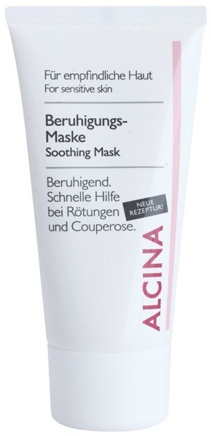 Alcina For Sensitive Skin nyugtató maszk azonnali hatással  50 ml