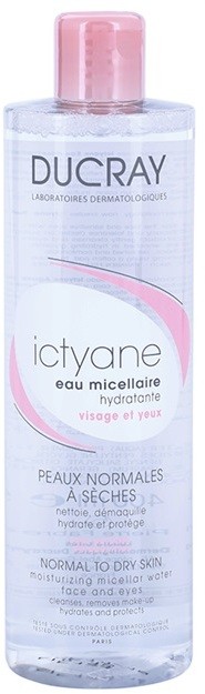 Ducray Ictyane micelláris hidratáló víz normál és száraz bőrre  400 ml