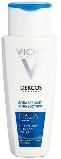 Vichy Dercos Ultra Soothing ultra nyugtató sampon száraz hajra és érzékeny fejbőrre  200 ml