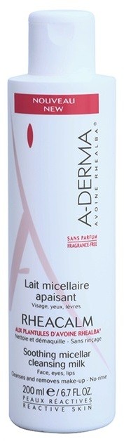 A-Derma Rheacalm Nyugtató micelláris tisztító tej  200 ml