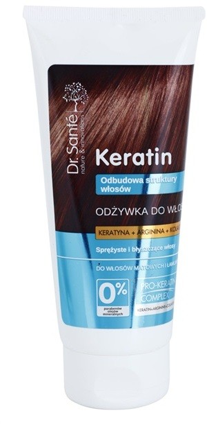 Dr. Santé Keratin regeneráló kondicionáló törékeny, fénytelen hajra  200 ml