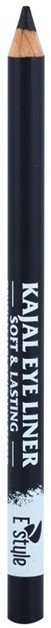 E style Soft & Lasting kajal szemceruza árnyalat 03 Black 1,6 g