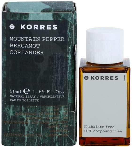 Korres Mountain Pepper (Bergamot/Coriander) eau de toilette férfiaknak 50 ml