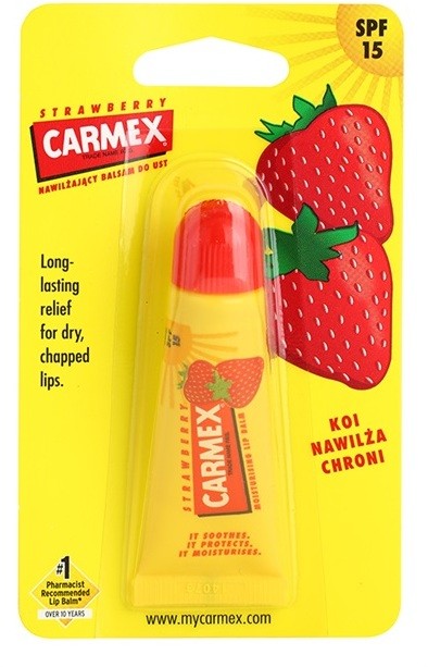 Carmex Strawberry ajakbalzsam SPF 15  10 g