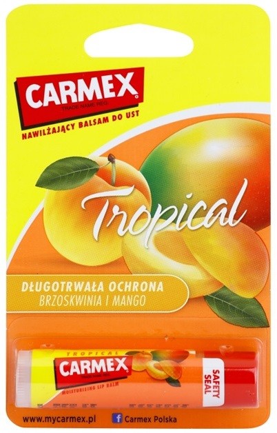 Carmex Tropical hidratáló ajakbalzsam ceruzában (Peach and Mango) 4,25 g