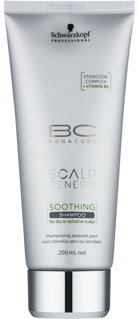 Schwarzkopf Professional BC Bonacure Scalp Genesis nyugtató sampon száraz hajra és érzékeny fejbőrre  200 ml