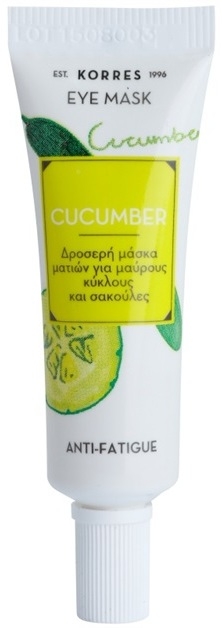 Korres Mask&Scrub Cucumber szemmaszk a duzzanatokra és a sötét karikákra  8 ml