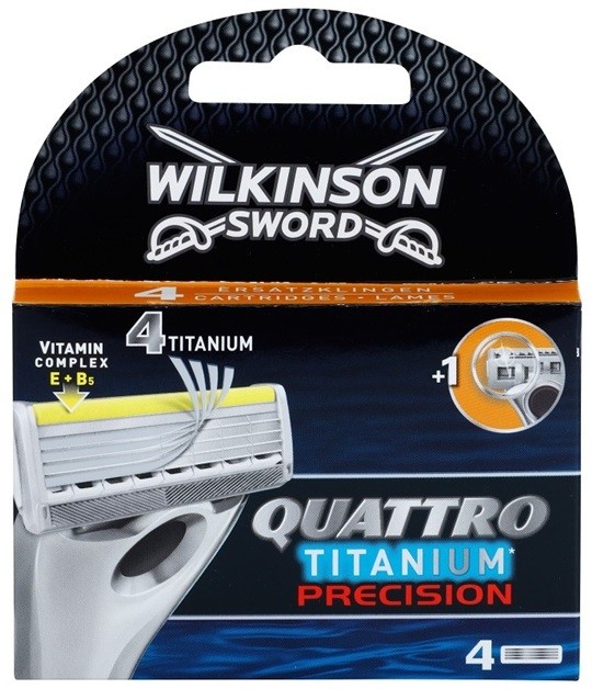 Wilkinson Sword Quattro Titanium Precision tartalék pengék 4 db